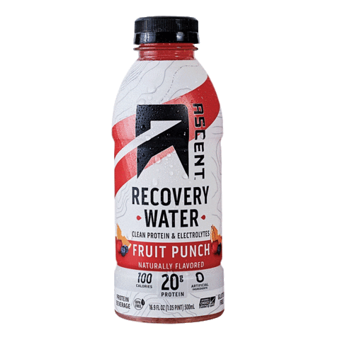 Whey Protein Recovery Water Sticker by Ascent Protein