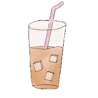 Iced Coffee Sticker by Sivan Ayla