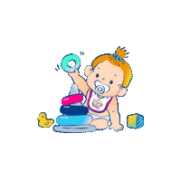 Happy Pink Sticker by Cussons Baby Kids