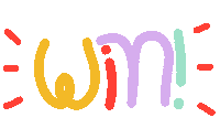 Rainbow Win Sticker by Muchable