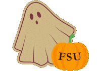 Halloween Ghost Sticker by Florida State University