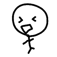 Ru66ishGame drawing stick 手描き 棒 Sticker