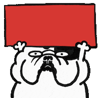 Babbot dog mood sign bulldog Sticker