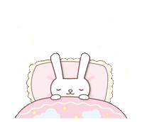 kururu_kaku star night sleep rabbit Sticker