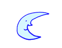 Night Moon Sticker