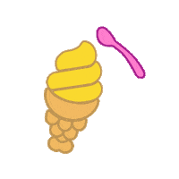 Ice Cream Eating Sticker by SomiSomi