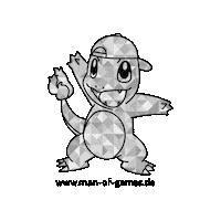 manofgamesofficial charmander mog holo manofgames Sticker