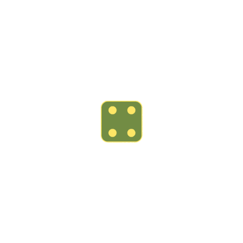 Dice Sticker by Hobbykokken