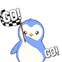 Lets Go Sticker by Pudgy Penguins