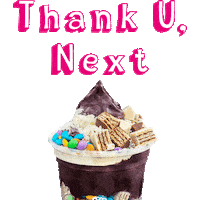 Acai Thank U Next Sticker by Maria Açaí