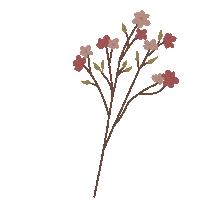 Boho Red Flower Sticker