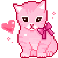 Love Symbol Cat Sticker