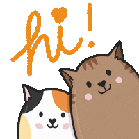Cats Smile Sticker by Cat & Raven