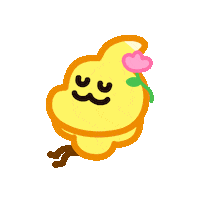 Happy Flower Sticker by DINOSALLY