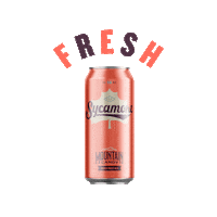 SycamoreBrew pink blue beer sweet Sticker