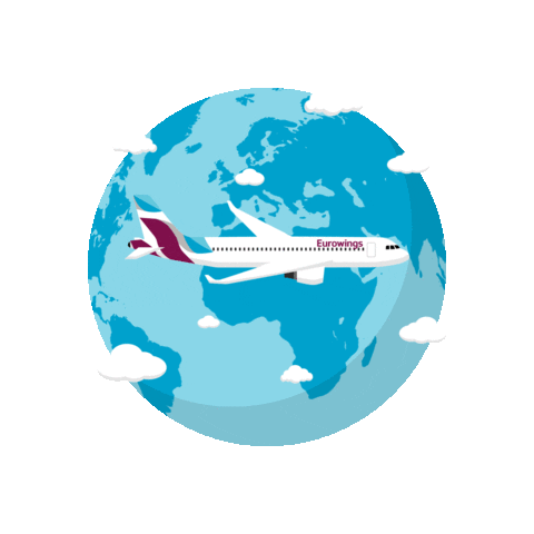 Travel World Sticker by Eurowings