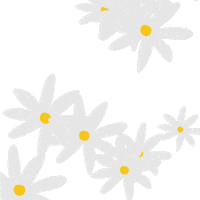 Floating Happy Flowers Sticker