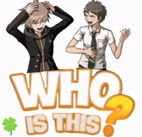 Hajime Hinata Makoto Naegi GIF