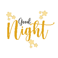 Good Night Star Sticker
