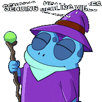 Heal Good Vibes Sticker by Croakey