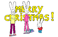 Merry Christmas Sticker by Simon Super Rabbit