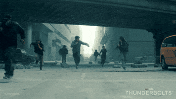 Thunderbolts Disappering GIF by Marvel Studios