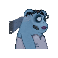 Corpse Bride Halloween Sticker by SuperRareBears