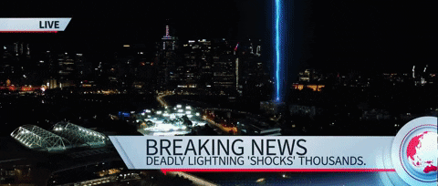 Glow Breaking News GIF by Windwaker