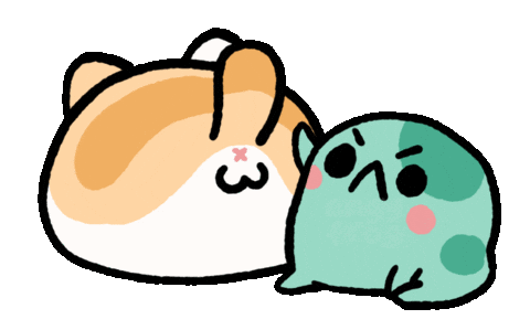 Cat Slap Sticker by angy frog