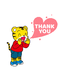 benesse_tw thanks thankyou 謝謝 巧虎 Sticker