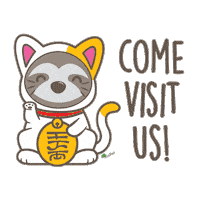 Cat Come Sticker by Life In Treetop