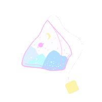 eliinake tea fantasy surreal elina Sticker