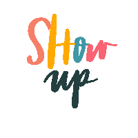Lettering Show Up Sticker by Activator Co.
