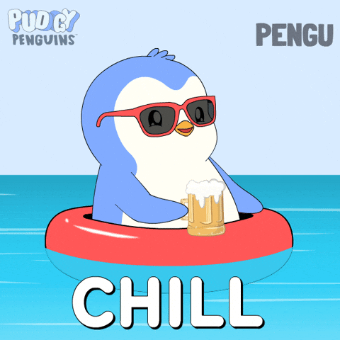 Chilling Good Morning GIF by Pudgy Penguins
