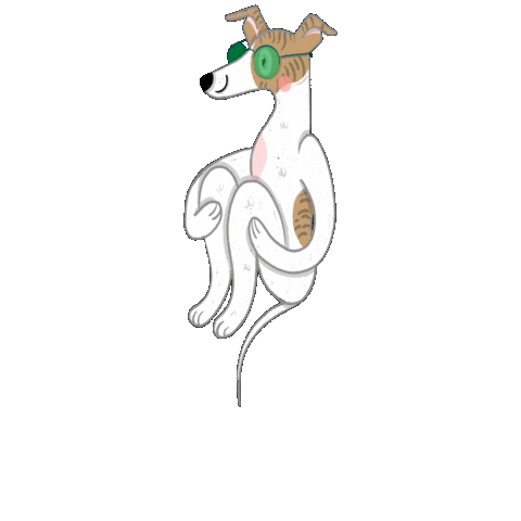 Puppy Whippet Sticker
