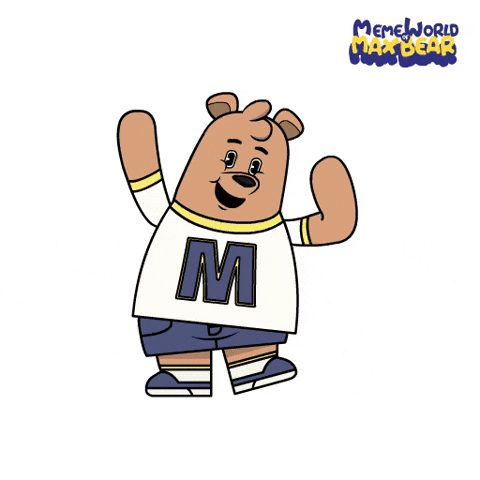 Happy Party GIF by Meme World of Max Bear