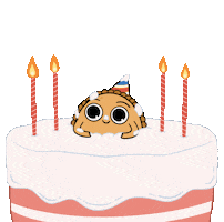 Puffythehumanpastry love animation cartoon birthday Sticker