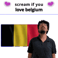 Be Quiet Belgium Flag Sticker