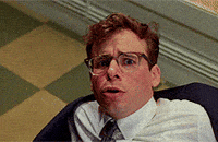 Scared Rick Moranis GIF
