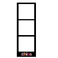 Letspartychica film camera frame photobooth Sticker
