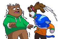 Scared Fight Sticker by Toshithecat