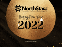 gisNorthStar happy new year 2022 stem geography GIF