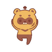 Furafurabushi bling raccoon 閃亮 旋轉 Sticker
