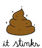 Poop It Stinks Sticker by Raf Sinopoli