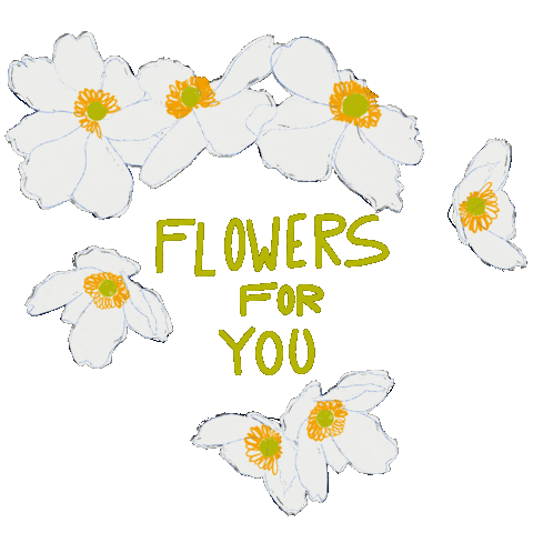 For You Flowers Sticker