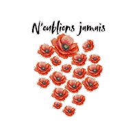 Coquelicots Sticker by TresorsDuMonde.ca