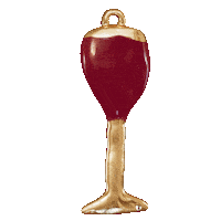 Red Wine 3D Sticker by Carol Civre