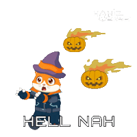 Scared Halloween Sticker by Hamieverse