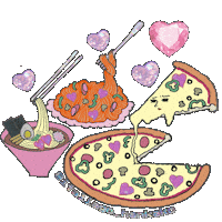 Hungry Pizza Sticker