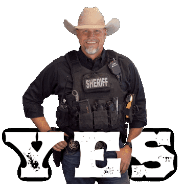 Sticker Yes Sticker by Pinal County Sheriff's Office